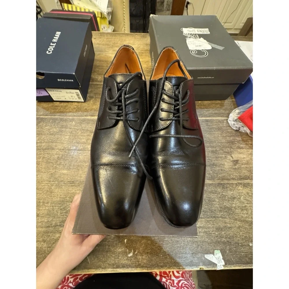 Florsheim Men's Calipa Cap Toe Oxford Black Size 8.5 D